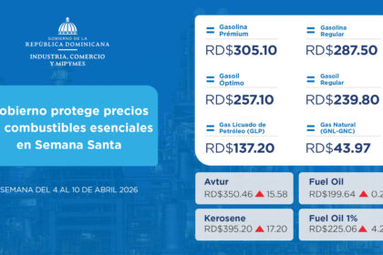 Gobierno congela precios de combustibles clave en Semana Santa 2026