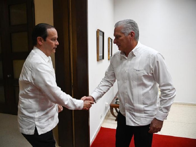 Díaz-Canel y Canciller de Panamá refuerzan lazos en La Habana