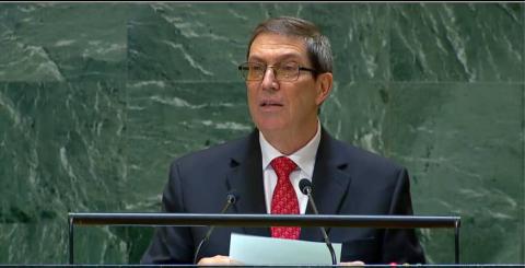 Cuba pide a la ONU frenar amenazas y bloqueo de EE UU