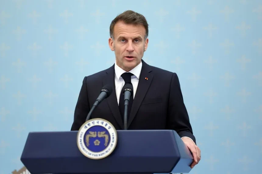 Macron condena violencia en festejos del PSG en París